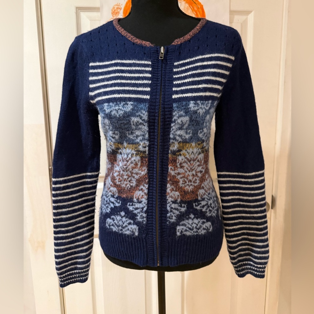Anthropologie Sparrow Arras cardigan/sweater Nordic fair isle Scandinavian Sz M
